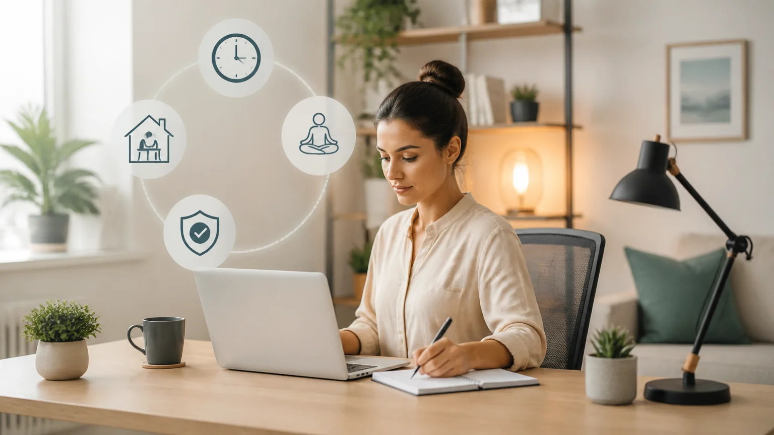 Curso de teletrabajo: gestionar tiempo y prevenir riesgos - curso productividad trabajo vida casa barato