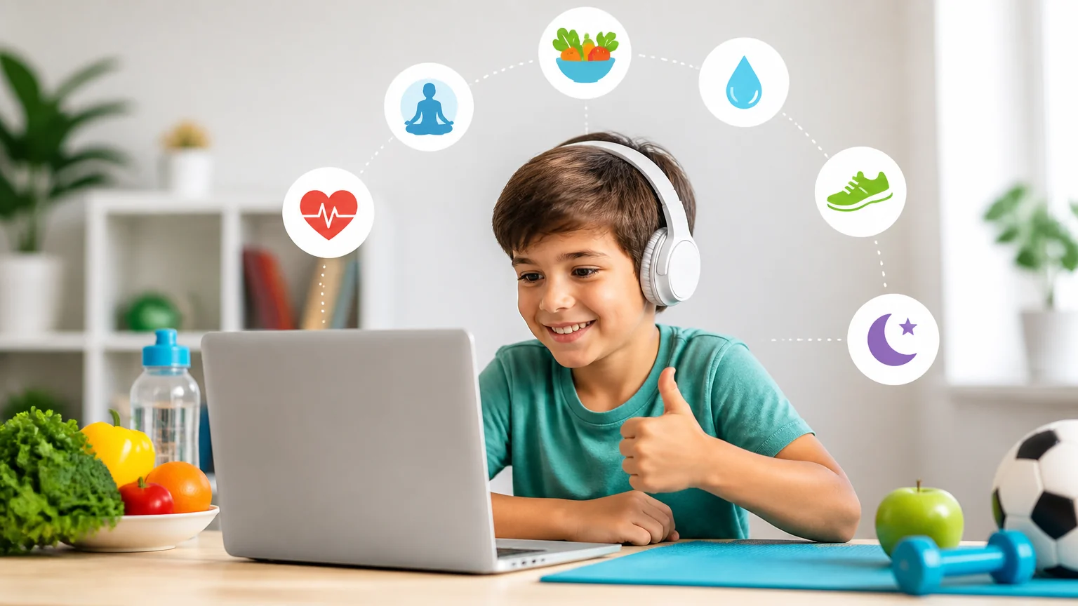 Curso online de hábito saludable para niño