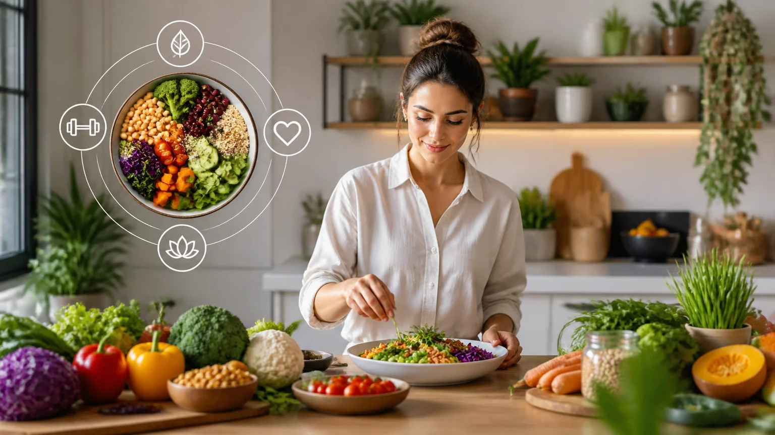 Curso vegetariano: domina nutrición y cocina saludable